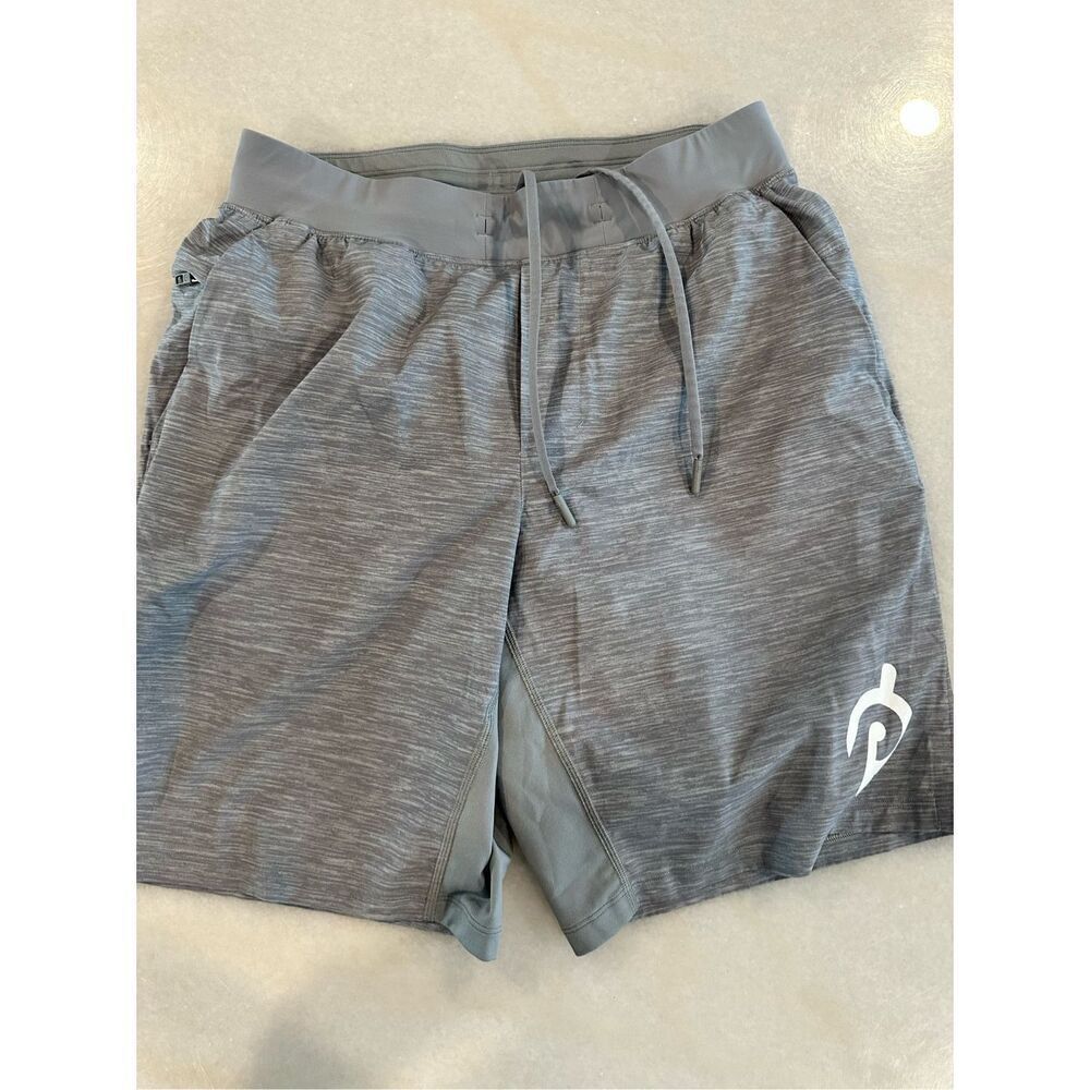 Lululemon T.H.E. Short 9” Nulux Liner Peloton Gray Lined Shorts, size M